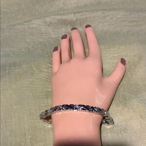 Chic Silver & rhinestones Women's Bracelet-nwt